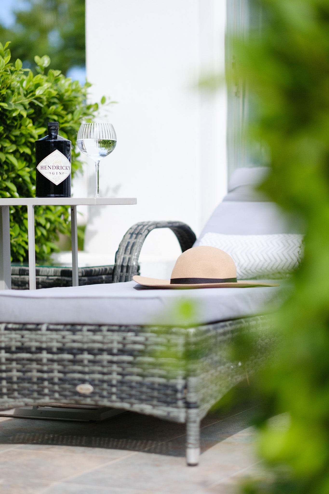 Garden terrace detail at The Jade Collection